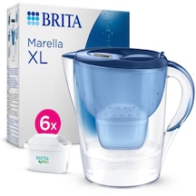 Brıta Marella XL 6 x MAXTRA PRO ALL IN 1 Filtreli Su Arıtma Sürahisi Mavi