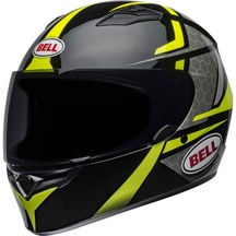 Bell Ps Qualifier Flare Black Black-Hi-Viz Full Face Motosiklet Kaski-49096