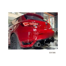 Kit Garaj Seat Leon Mk3 2012-2020 Aero Parlak Siyah Flap Plastik Boyalı