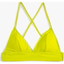 Koton Bikini Üstü Bralet Çapraz Askılı Kaplı Fıstık Yeşili 3sak10130bm 3SAK10130BM150