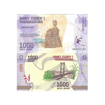 Madagaskar 2017 Yılı 1000 Ariary Kağıt Para Çil Unc Koleksiyon Para