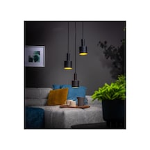 Rustik Sarkıt Avize Metal Salon Avize Siyah