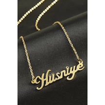 Hüsniye İsimli Kolye Kişiye Özel Elk-bjtıeg Sarı