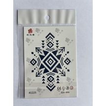Motif Minimal 11x8 Cm Yarı Kalıcı Geçici Dövme Yapıştırma Dövme