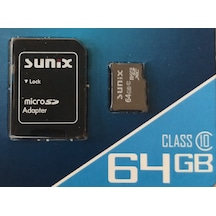 Sunix 64 Gb Adaptörlü Micro Sd Hafıza Kartı