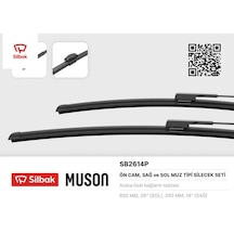 Silecek Süpürgesi 650/350mm Muz Tipi Captur 16 Sılbak