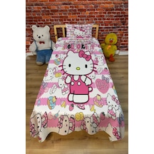 Dijital Baskı Hello Kitty Nevresim Takımı