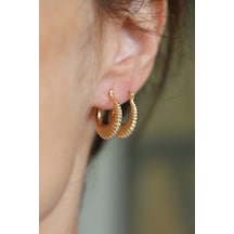 Yenigün Kuyumculuk 14 Ayar Altın Midye Küpe Kp34073 Sarı Altın