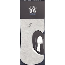 The Don Gri Renk Pamuk Çetik Erkek Çorap Gri