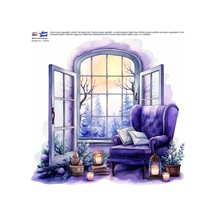 Mavi Sanat Ütü İle Rub On Transfer Kağıdı 30 30 Cm Model No: K0252