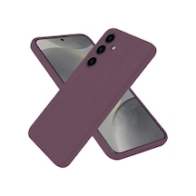 Samsung Uyumlu Galaxy A06 Kılıf First Silikon Mürdüm/