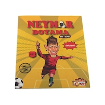 Neymar Çıkartmalı Maskeli Boyama Kitabı Çok Renkli