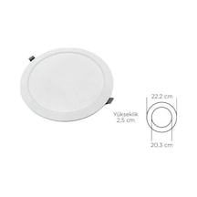Zmr 18 W Slım Panel Led Spot 6500k Beyaz