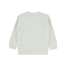 Civil Girls Düz 2-5 Yaş Sweatshirt Ekru