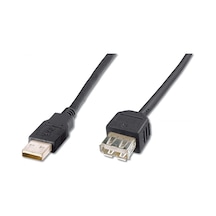 USB 2.0 Uzatma Kablosu, USB A Erkek - USB A Dişi, 1.80 metre, AW