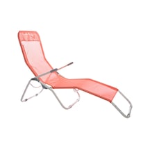 Andoutdoor Tumbona Katlanır Şezlong-KIRMIZI