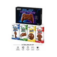 Miskets Play The Taste Şekilli Sütlü Çikolata Futbolcu Koleksiyon Seti 5'li