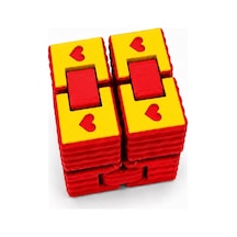 Renkli Sonsuzluk Küpü Sarı 40x40mm