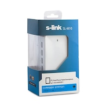 S-link Sl-m10 6.2a 4-usb Beyaz Usb Şarj