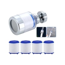 Hubrendy Sh Sunup Sn-27145 Oynar Başlıklı Kireç Önleyici 5 Filtreli Su Tasarruflu Musluk Başlığı
