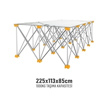 Sgs Katlanır Çalışma Tezgahı Alüminyum 225 113 85 Cm Sgs922