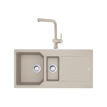 Franke Urban UBG 651-100 Sahara Granit Evye Active Plus Doccia 2.0 Batarya Set