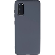 Newface Samsung Galaxy S20 Kılıf Nano İçi Kadife Silikon - Gri