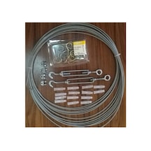 File Montaj Mazemesi 4 Metre Için Kanca Dubel Çelik Halat File Mo