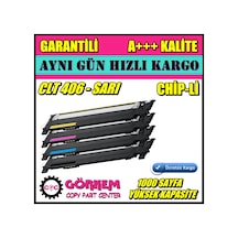 Samsung C410 Toner Uyumlu Sarı / Clt-Y406S N11.22816