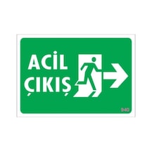 Pvc Levha Quot;Acil Çıkışquot; 17,5*25 Cm (475559391)