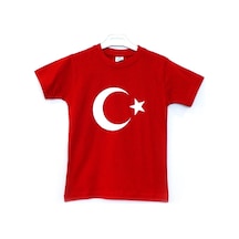Ak Giyim Kısa Kollu Bayrak Baskılı T-Shirt