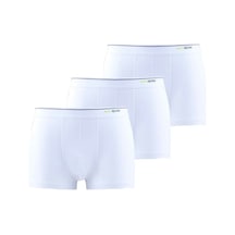 Blackspade Erkek Beyaz 3'lü Paket Pamuklu Boxer Beyaz