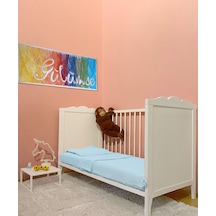 Joyous Mom Kids Bürümcük Müslin Bebek Nevresim Takımı Organik Bebek Uyku Set Mavi