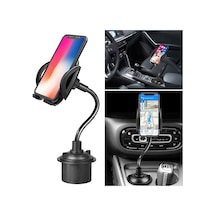 Butu Uzun Boyunlu Çıkarılabilir Braket İle 360 Derece Dönebilen Ayarlanabilir Bardak Tutucu Telefon Braketi