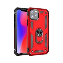 Apple Uyumlu iPhone  11 Pro Max Kılıf Tank Zırh Yüzüklü Mıknatıslı Standlı Kapak Vega