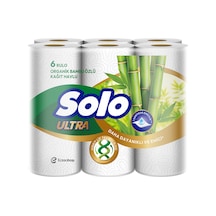 Solo Ultra Organik Bambu Özlü Havlu 6'lı 3 Adet