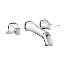 Grohe Grandera 3 Delikli Duvardan Lavabo Bataryası L-Boyut - 20623000 Gümüş