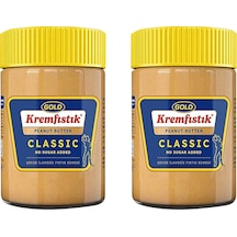 Gold Fıstık Ezmesi Classic Şekersiz 340 Gr X 2 Adet