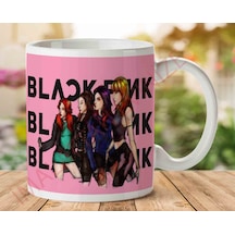 Black Pink Blackpink Üçlü Yazılı Baskılı Seramik Kupa Bardak