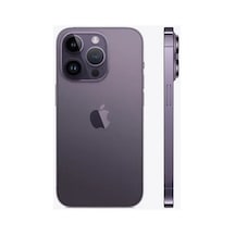 Iphone 14 Pro Max Uyumlu Batarya Pil Kapağı - Deri Mor
