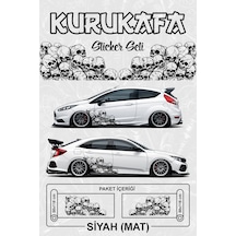 Kuru Kafa Sticker Kaplama Siyahmat - 864812003