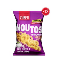 Züber Noutos Nohut Cipsi Ekşi Krema ve Soğanlı 12 x 55 G