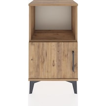 Arges Komodin 2 Raflı Tek Kapaklı 44x30x80 Çam-çam Atlas Çam