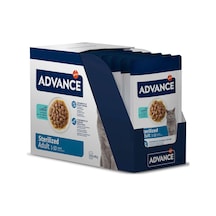 Advance Sterilised Morina Balıklı Kısırlaştırılmış Kedi Yaş Maması 85 Gr X 12 Adet
