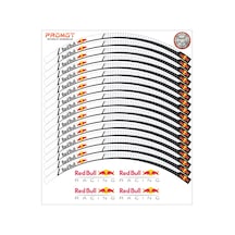 Motosiklet Jant Şeridi Redbull Tasarımlı 4 Nötr
