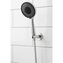 Yuvarlak Başlıklı Mafsallı Duş Takımı Krom