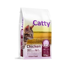 Catty Tavuklu Yavru Kedi Maması 15 Kg