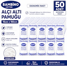 Bambino Alçı Altı Pamuğu 15 Cm 150 Cm 50 Adet