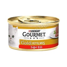 5 Adet Gourmet Gold Kıyılmış Sığır Etli Yetişkin Kedi Konservesi 85 Gr