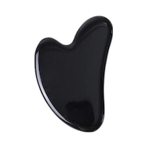 H Tipi Doğal Obsidyen Yüz Masajı Rulosu Gua Sha Kazıyıcı Seti Guaj Taşı Yüz Yeşim Rulo Masajı Guaj Kazıyıcı Yüz Masajı 2pupcı Çok Renkli